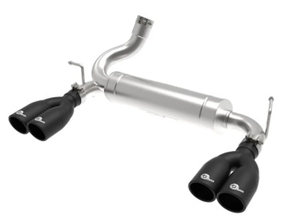 aFe Rebel Series 2.5in 409 SS Axle-Back Exhaust System Black 07-18 Jeep Wrangler (JK) V6-3.6L/3.8L 49-48086-B 1 of 1