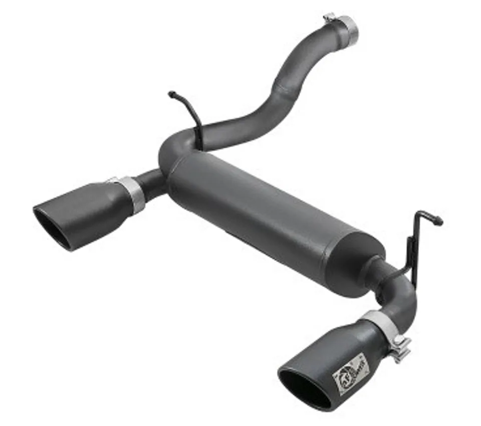 aFe Rebel Series 2.5in 409 SS Axle-Back Exhaust w/ Black Tips 2018+ Jeep Wrangler (JL) V6 3.6L 49-48067-B 1 of 1