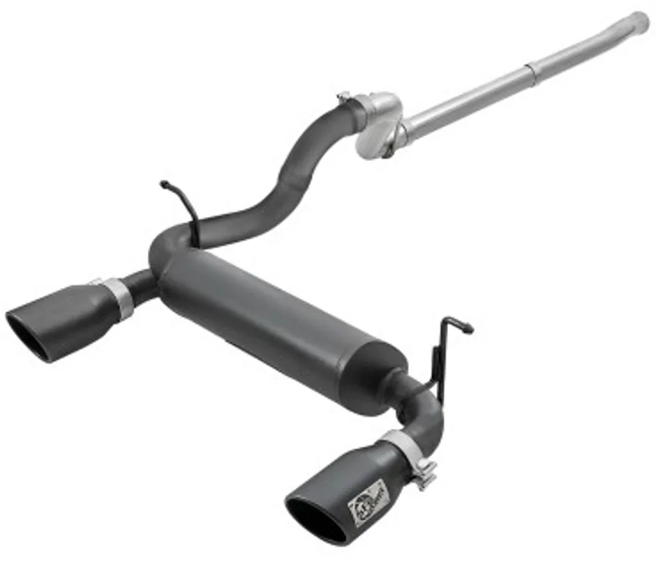 aFe Rebel Series 2.5in 409 SS Cat-Back Exhaust w/ Black Tips 18-19 Jeep Wrangler (JL) V6 3.6L 49-48076-B 1 of 1