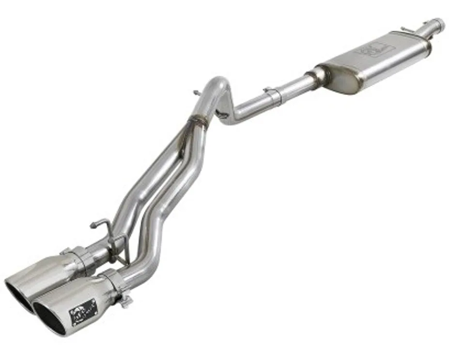 aFe Rebel Series 2.5in SS Cat-Back Exhaust w/ Polished Tip 07-18 Jeep Wrangler (JK) V6 3.6/3.8L 4dr 49-48054-P 1 of 1