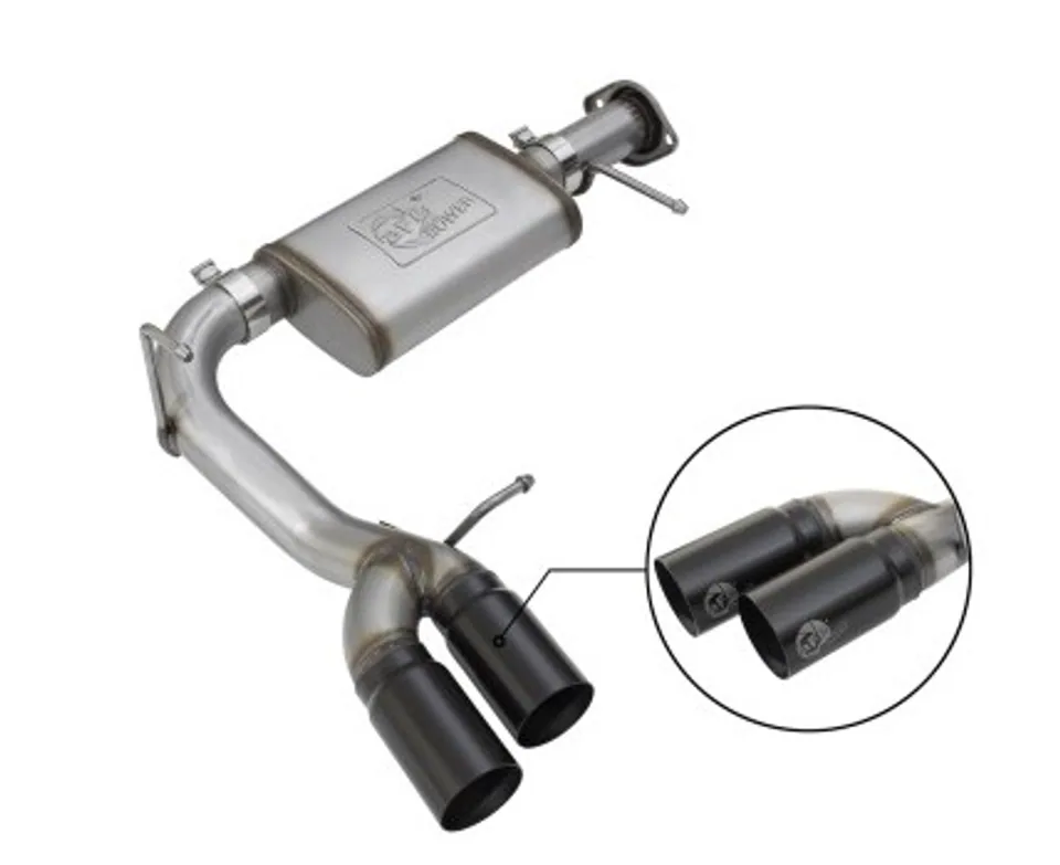 aFe Rebel Series CB 3in Middle Side Exit SS Exht w/ Black Tips 15-17 Chevy Colorado / GMC Canyon 49-44061-B 1 of 1