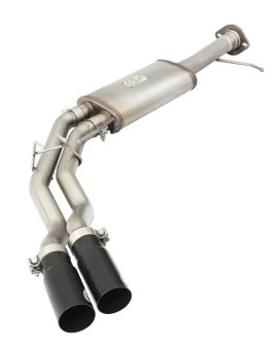 aFe Rebel Series Exhaust SS Front Side Exit CB w/ Black Tips 10-14 Ford F150 Ecoboost V8 6.2L 49-43071-B 1 of 1