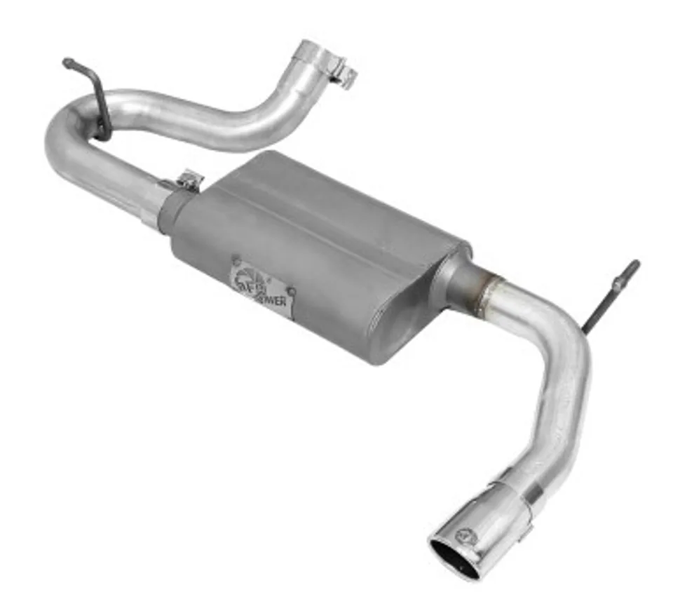 aFe Scorpion 2-1/2in Alum Steel Axle-Back Exhaust w/Polished Tip 07-18 Jeep Wrangler JK V6-3.6/3.8L 49-08047-P 1 of 1