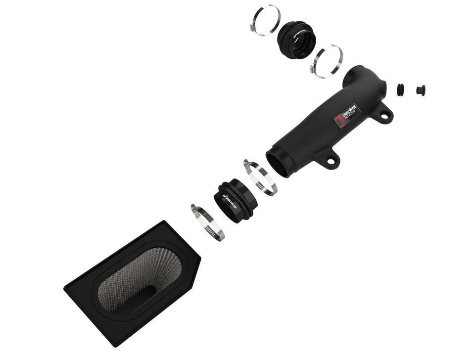 aFe Super Stock Induction System Pro Dry S Media 18-21 Jeep Wrangler JL L4-2.0L (t) 55-10010D 2 of 6