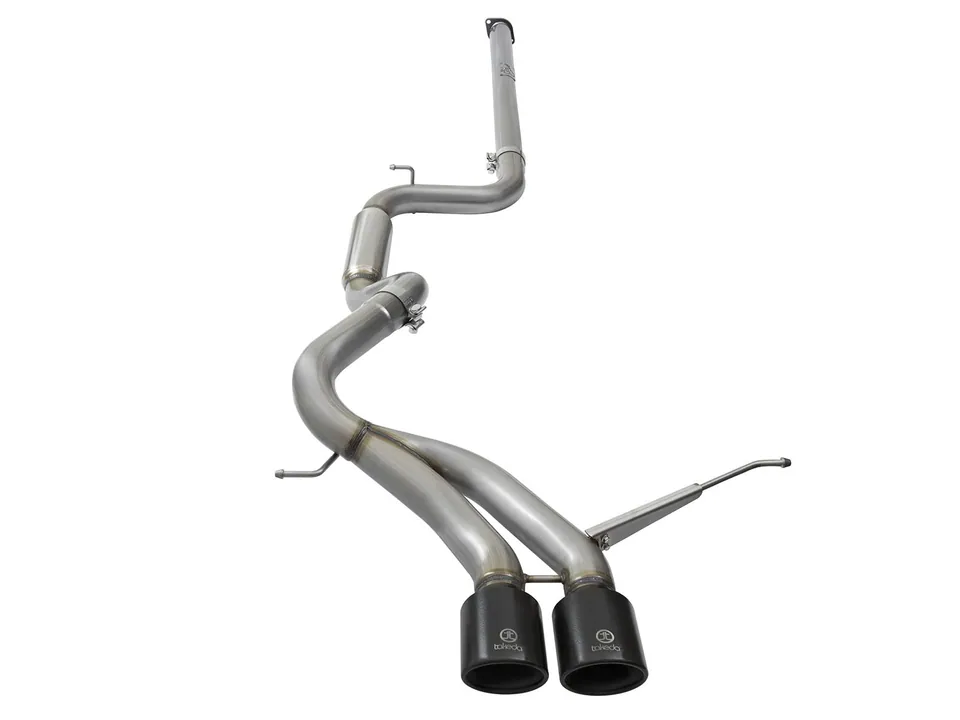 aFe Takeda 3in SS Exhaust Cat-Back 13-16 Ford Focus ST 2.0L Black Tips 49-33083-B 2 of 6