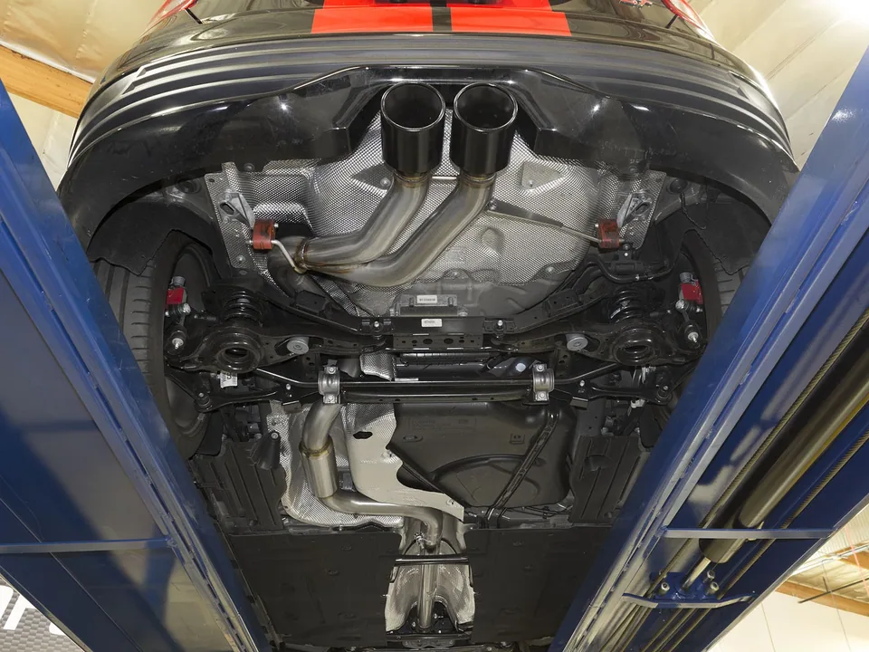 aFe Takeda 3in SS Exhaust Cat-Back 13-16 Ford Focus ST 2.0L Black Tips 49-33083-B 3 of 6