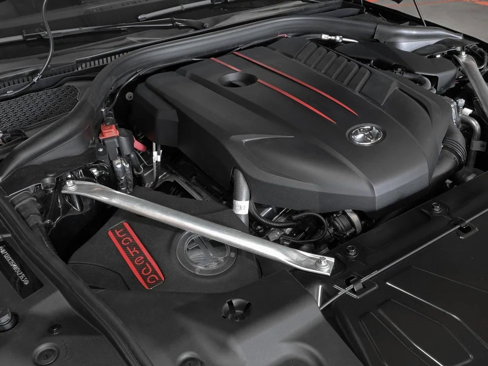 aFe Takeda Momentum Pro Dry S Cold Air Intake System 20-21 Toyota Supra L6-3.0L (T) B58 56-70050D 3 of 6
