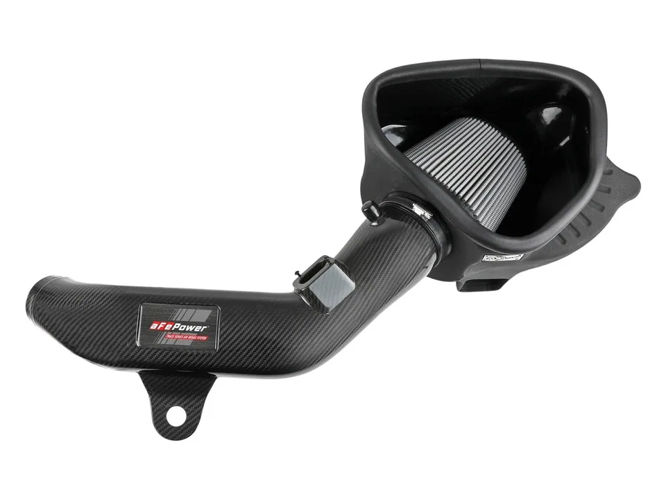aFe Track Series Carbon Fiber Intake w/Pro DRY S Filter BMW M2 (F87) 16-18 L6-3.0L (t) N55 57-10004D 6 of 6