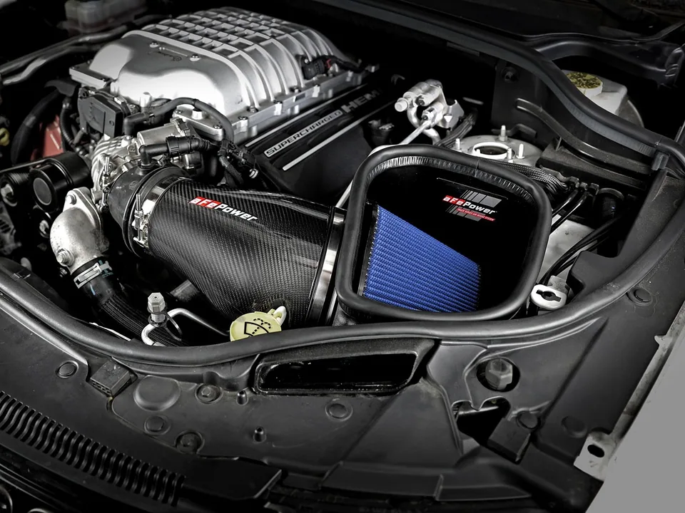 aFe Track Series Carbon Fiber Pro 5R AIS - 2018 Jeep Grand Cherokee Trackhawk (WK2) V8-6.2L(SC) 57-10002R 3 of 6