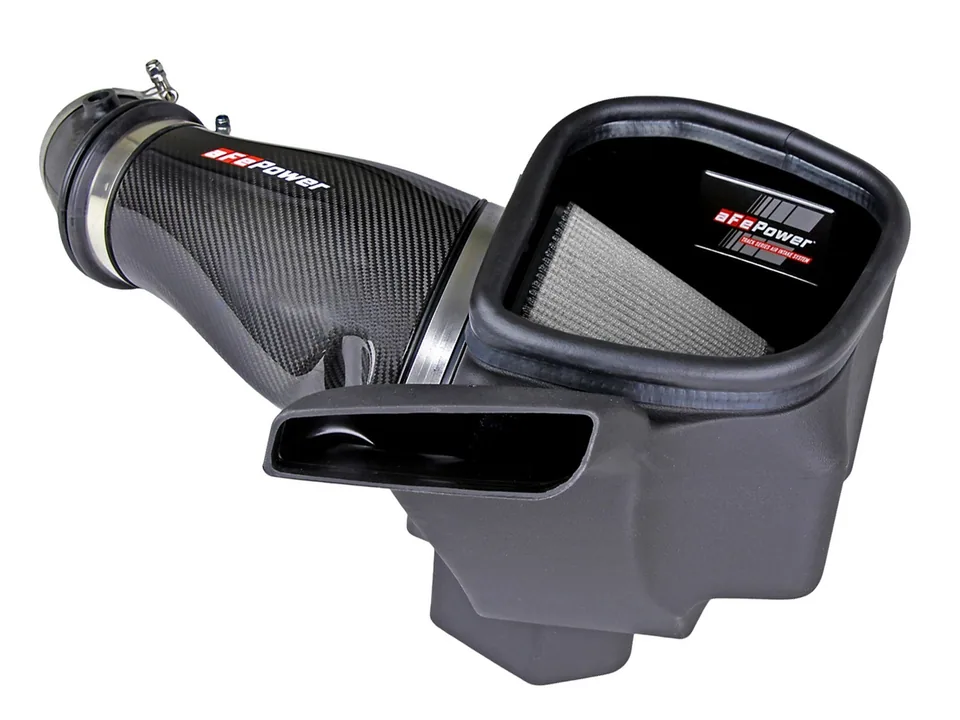 aFe Track Series Carbon Fiber Pro Dry S AIS - 2018 Jeep Grand Cherokee Trackhawk (WK2) V8-6.2L(SC) 57-10002D 4 of 6