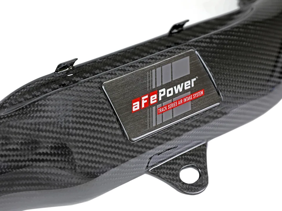 aFe Track Series Stg 2 Carbon Fiber Intake w/Pro 5R Media 15-20 BMW M3/M4(F80/82/83) L6-3.0L(tt) S55 57-10006R 6 of 6