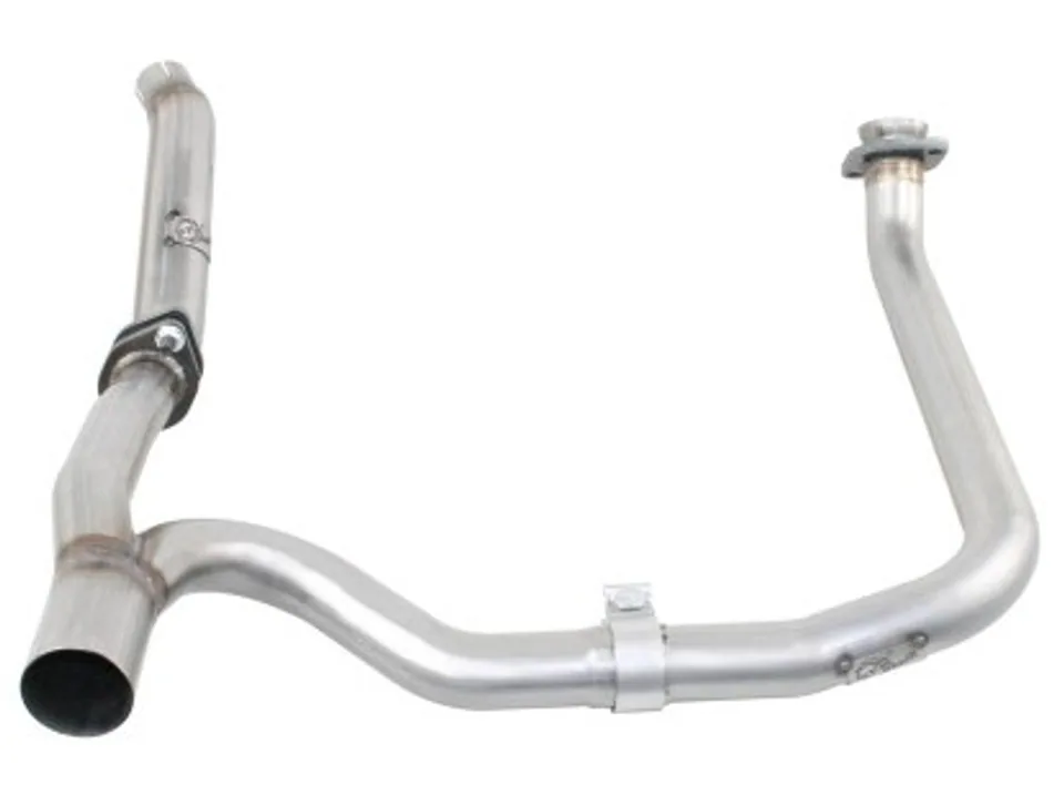 aFe Twisted Steel Delete Down-Pipe and Y-Pipe 2 to 2-1/2in Alum Steel Exhaust 12-16 Jeep Wrangler 48-06210 1 of 1