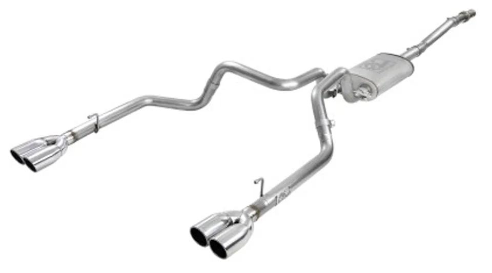 aFe Vulcan Series 3in-2-1/2in 304 SS Cat-Back 2019 GM Silverado 1500 V8-5.3L w/ Polished Tips 49-34104-P 1 of 1
