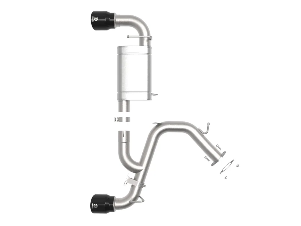aFe Power Axle Back Exhaust - 19-20 Hyundai Veloster N L4-2.0L (t) 49-37007-B 2 of 6