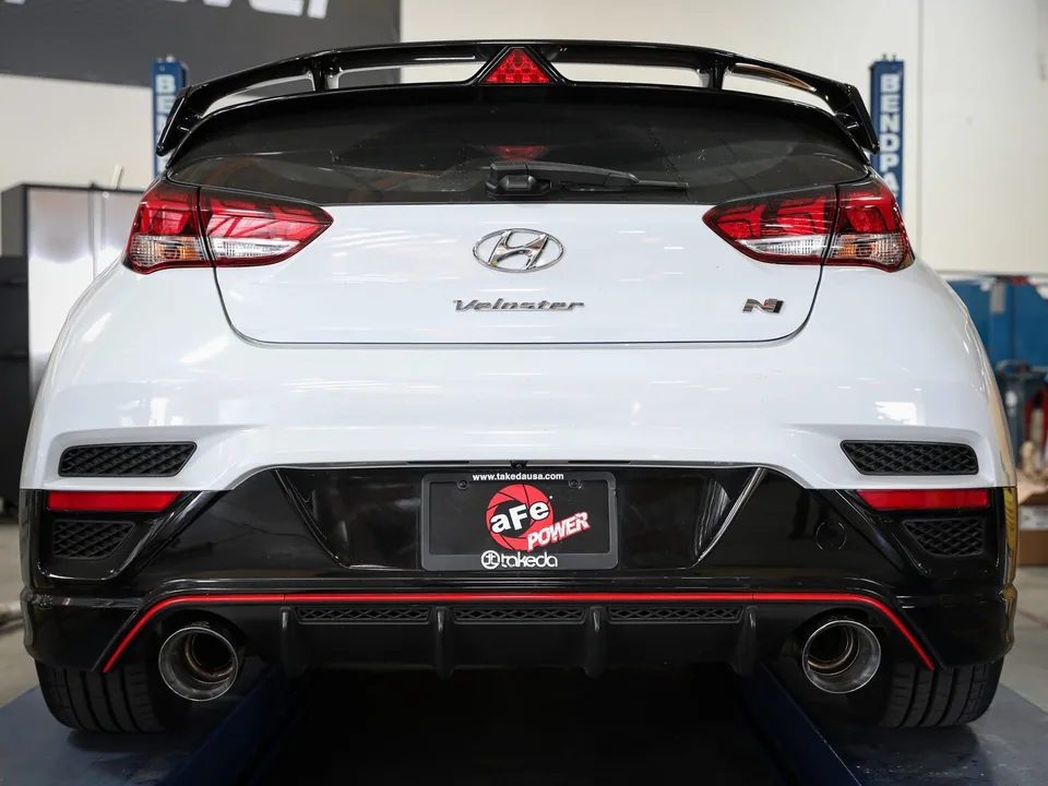 aFe Power Axle Back Exhaust - 19-20 Hyundai Veloster N L4-2.0L (t) w/ Polished tips 49-37007-P 5 of 6