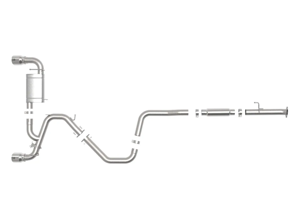 aFe Power Cat Back Exhaust - 19-20 Hyundai Veloster N L4-2.0L (t) w/ Polished Tips 49-37008-P 4 of 6