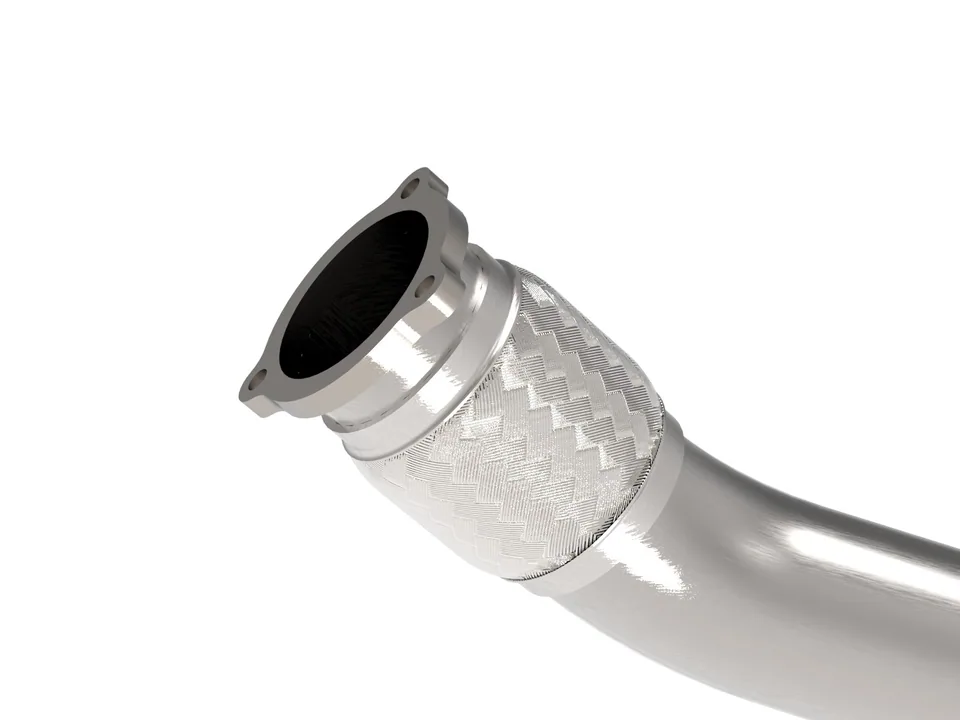 afe POWER MACH Force-Xp 09-16 Audi A4/A5 B8 // 13-16 Allroad // 11-16 Q5 L4-2.0L(t) 304 SS 3in. Front Resonator Delete Pipe 49-36428 2 of 4