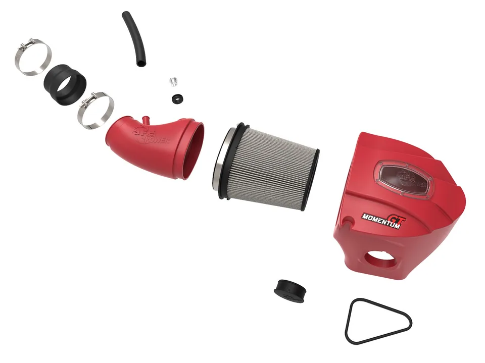 aFe POWER Momentum GT Limited Edition Cold Air Intake 11-22 Dodge Challenger/Charger SRT // 12-14 Chrysler 300 - Red 51-72203-R 6 of 6