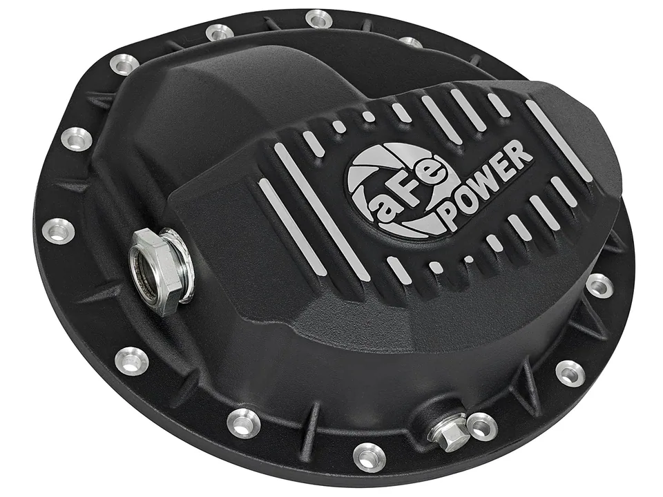 aFe Power Pro Series Rear Differential Cover Black w/Machined Fins 16-19 Nissan Titan XD(AAM 9.5-14) 46-70362 2 of 6
