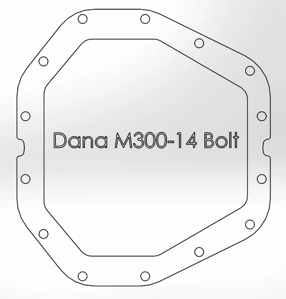 aFe Power Rear Diff Cover Black w/Machined Fins 17-21 Ford F-350/F-450 6.7L (td) Dana M300-14 (Dually) 46-70382 2 of 2