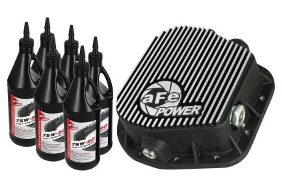 aFe Power Rear Diff Cover (Machined) 12 Bolt 9.75in 97-16 Ford F-150 w/ Gear Oil 4 QT 46-70152-WL 1 of 1