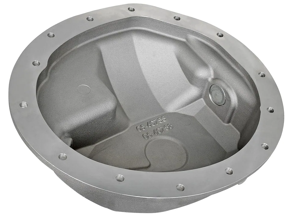 aFe Power Rear Differential Cover Raw w/Machined Fins Street Ser. 16-19 Nissan Titan XD (AAM 9.5-14) 46-70360 3 of 6