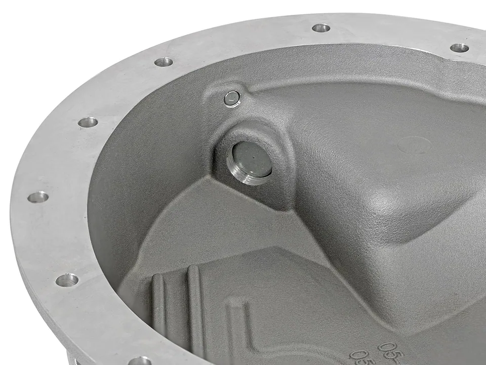 aFe Power Rear Differential Cover Raw w/Machined Fins Street Ser. 16-19 Nissan Titan XD (AAM 9.5-14) 46-70360 4 of 6