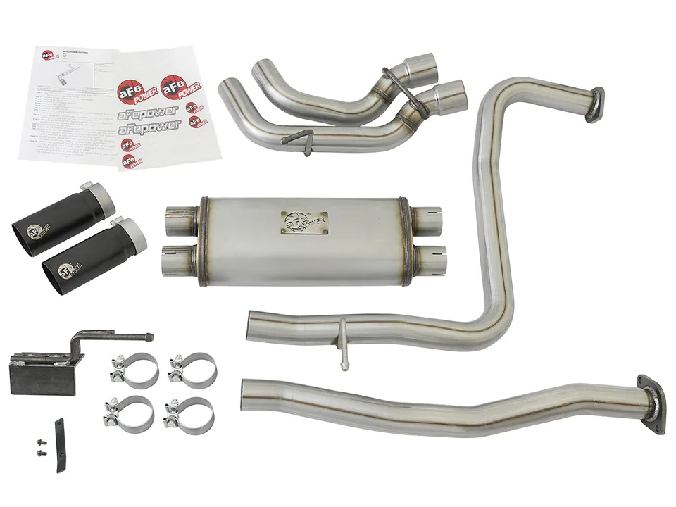aFe POWER Rebel Series 2-1/2in 409 SS Cat Back Exhaust w/ Black Tips 17-22 Nissan Titan V8 5.6L 49-46126-B 6 of 6