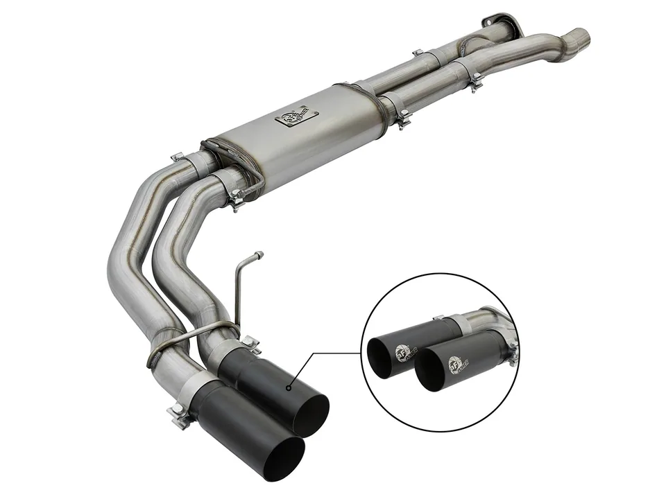 aFe POWER Rebel Series 3in 409 SS Cat Back Exhaust w/ Black Tips 17-20 Ford F-150 Raptor V6-3.5L 49-43091-B 1 of 6
