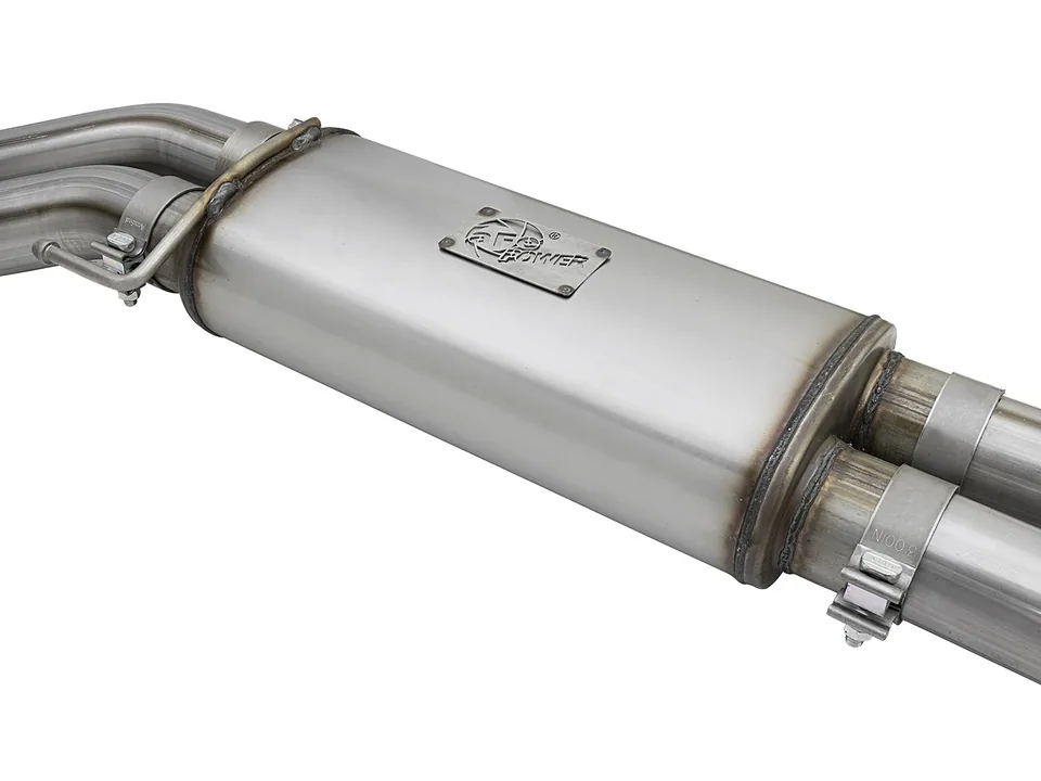 aFe POWER Rebel Series 3in 409 SS Cat Back Exhaust w/ Polished Tips 17-20 Ford F-150 Raptor V6-3.5L 49-43091-P 4 of 6