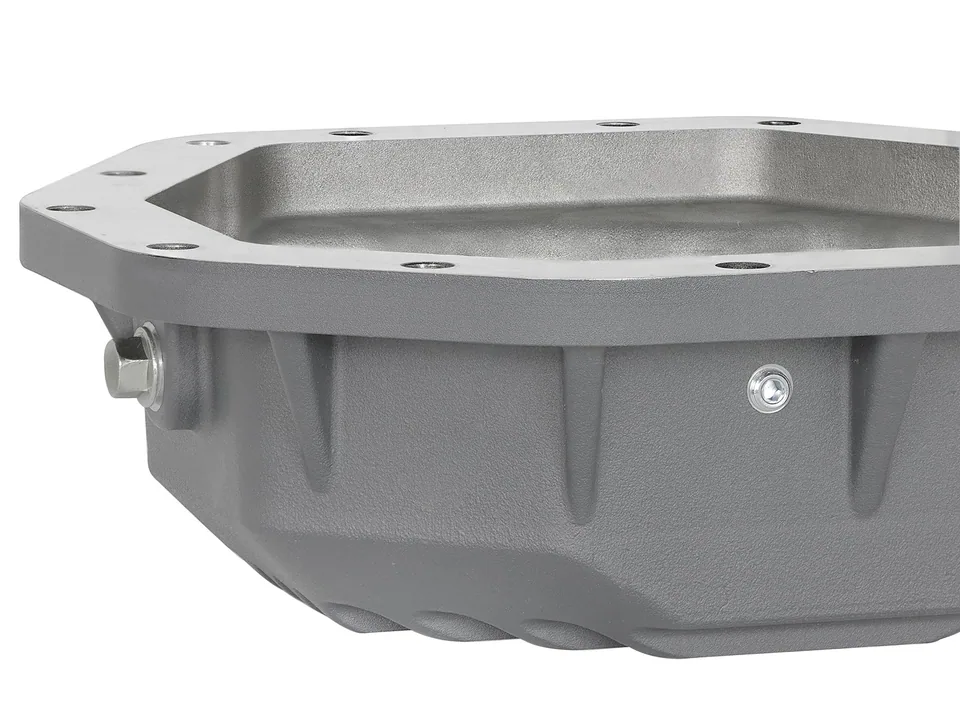 aFe Power Street Ser Rear Diff Cover Raw w/Mach Fin 2017-2021 Ford Diesel Trucks V8-6.7L(td) Dana M275-14 46-70350 5 of 6
