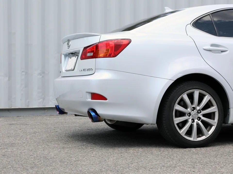 aFe POWER Takeda 06-13 Lexus IS250/IS350 SS Axle-Back Exhaust w/ Blue Flame Tips 49-36055-L 4 of 6