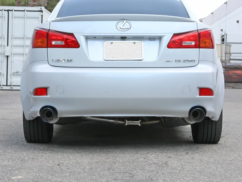 aFe POWER Takeda 06-13 Lexus IS250/IS350 SS Axle-Back Exhaust w/ Blue Flame Tips 49-36055-L 5 of 6