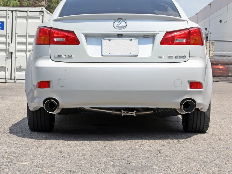 aFe POWER Takeda 06-13 Lexus IS250/IS350 SS Axle-Back Exhaust w/ Polished Tips 49-36055-P 5 of 6