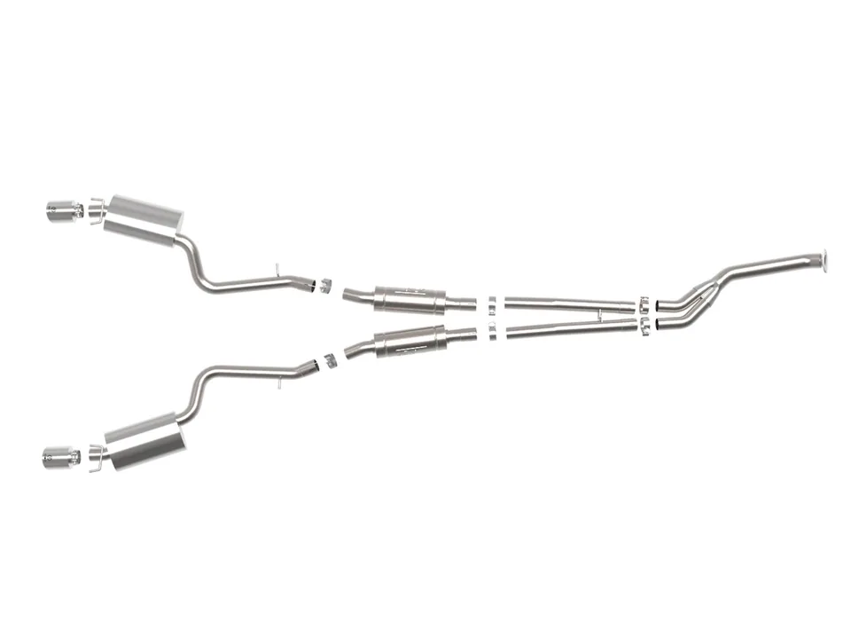 aFe POWER Takeda 16-17 Lexus IS200t // 18-22 IS300 L4-2.0L (t) 2.5in-3in 304 SS CB Exhaust w/Polish Tip 49-36059-P 2 of 6