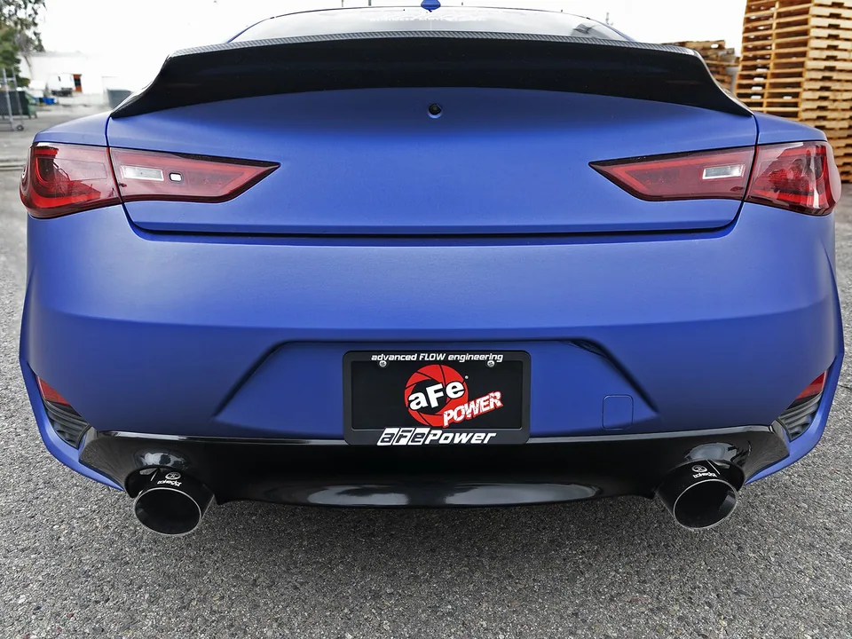 aFe POWER Takeda 2.5in 304 SS Axle-Back Exhaust w/ Black Tips 17+ Infiniti Q60 V6-3.0L (tt) 49-36133NM-B 6 of 6