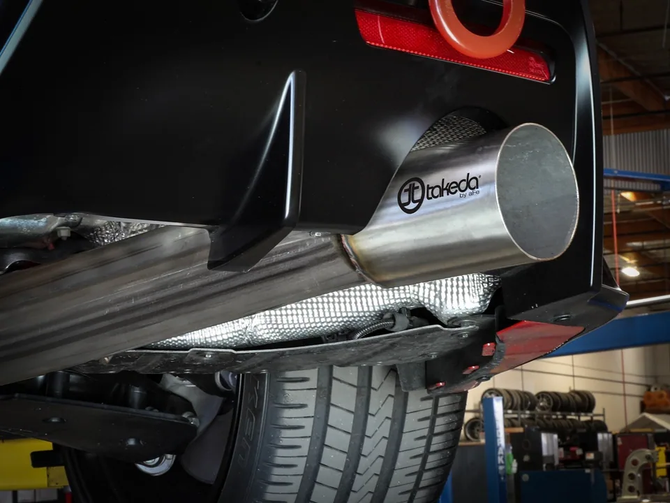 aFe POWER Takeda 2020-2022 Toyota Supra L6-3.0L (t) 3.5in 304 SS CB Exhaust 4in Brushed Finish Tip 49-36045-H 3 of 4