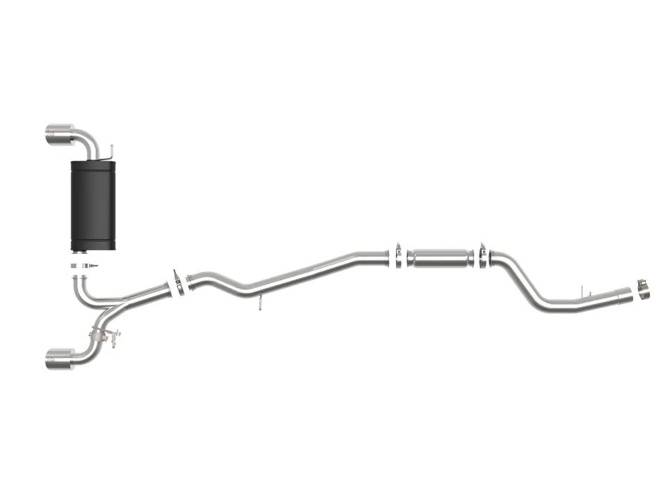 aFe POWER Takeda 2020-2022 Toyota Supra L6-3.0L (t) 3in-2.5in 304 SS CB Exhaust Polished Tips 49-36043-P 3 of 5