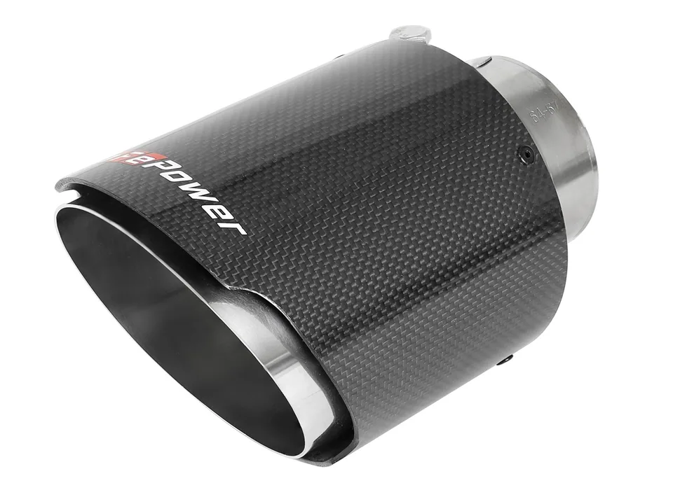 aFe POWER Takeda 2021-2022 Toyota Supra 2.0L (t) 2.5in-3in 304 SS CB Exhaust w/ Carbon Tips 49-36050-C 2 of 6
