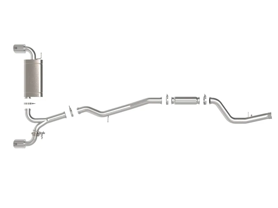 aFe POWER Takeda 2021-2022 Toyota Supra 2.0L (t) 2.5in-3in 304 SS CB Exhaust w/ Polished Tips 49-36050-P 3 of 6