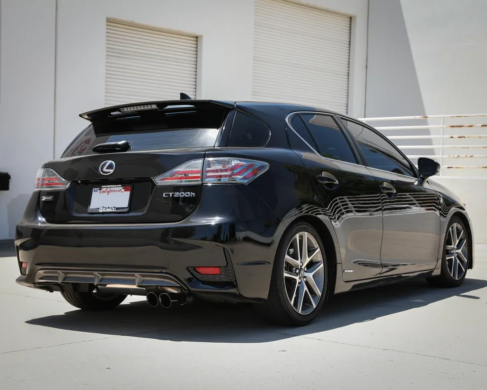 aFe POWER Takeda 2in to 2-1 304 SS Cat-Back Exhaust w/ Black Tips 11-17 Lexus CT200h 1.8L 49-36047-B 2 of 4