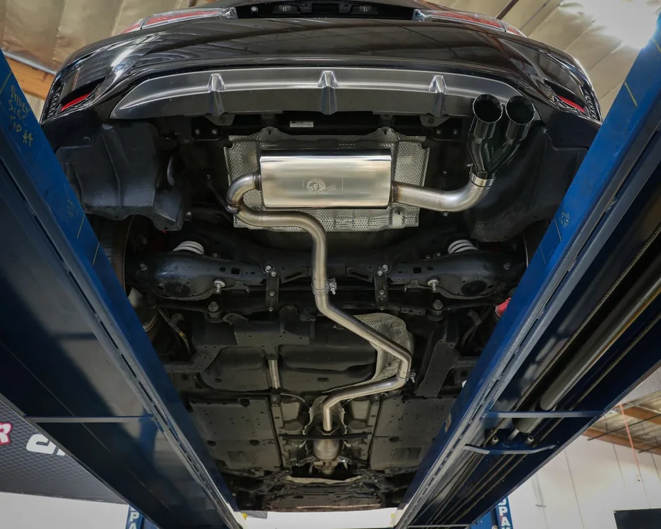 aFe POWER Takeda 2in to 2-1 304 SS Cat-Back Exhaust w/ Black Tips 11-17 Lexus CT200h 1.8L 49-36047-B 4 of 4
