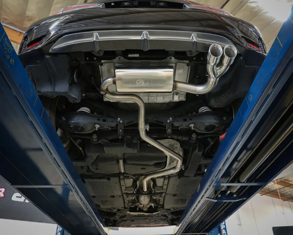 aFe POWER Takeda 2in to 2-1 304 SS Cat-Back Exhaust w/ Polished Tips 11-17 Lexus CT200h 1.8L 49-36047-P 4 of 4