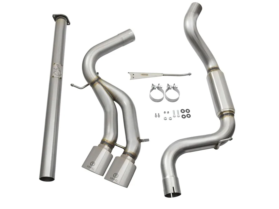 aFe POWER Takeda 3in 304 SS Cat-Back Exhaust w/ Polished Tips 13-18 Ford Focus ST L4-2.0L (t) 49-33083-P 2 of 6
