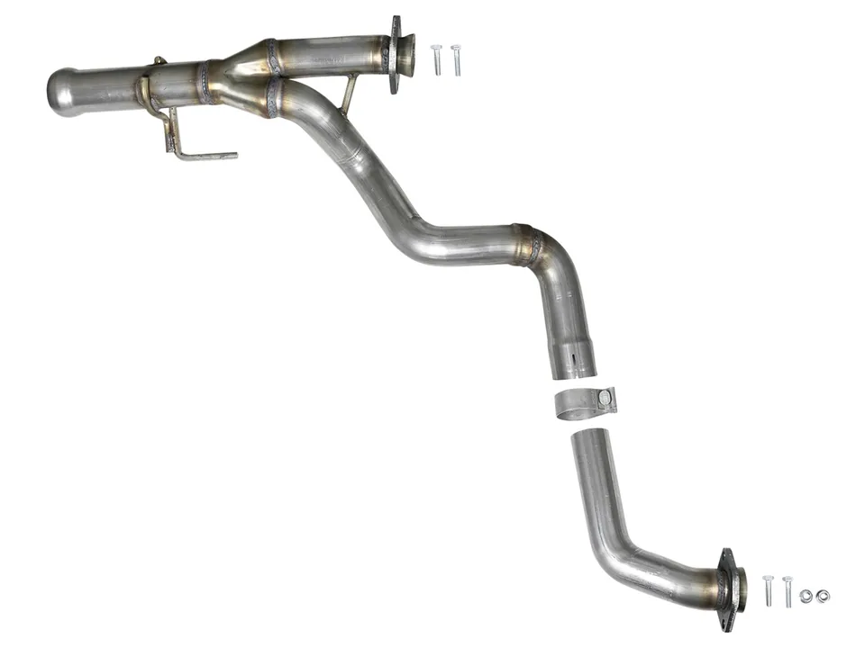 aFe POWER Twisted Steel Y-Pipe 2-1/4in 409 SS Exhaust System 2018 Jeep Wrangler (JL) V6-3.6L 48-48026 2 of 2