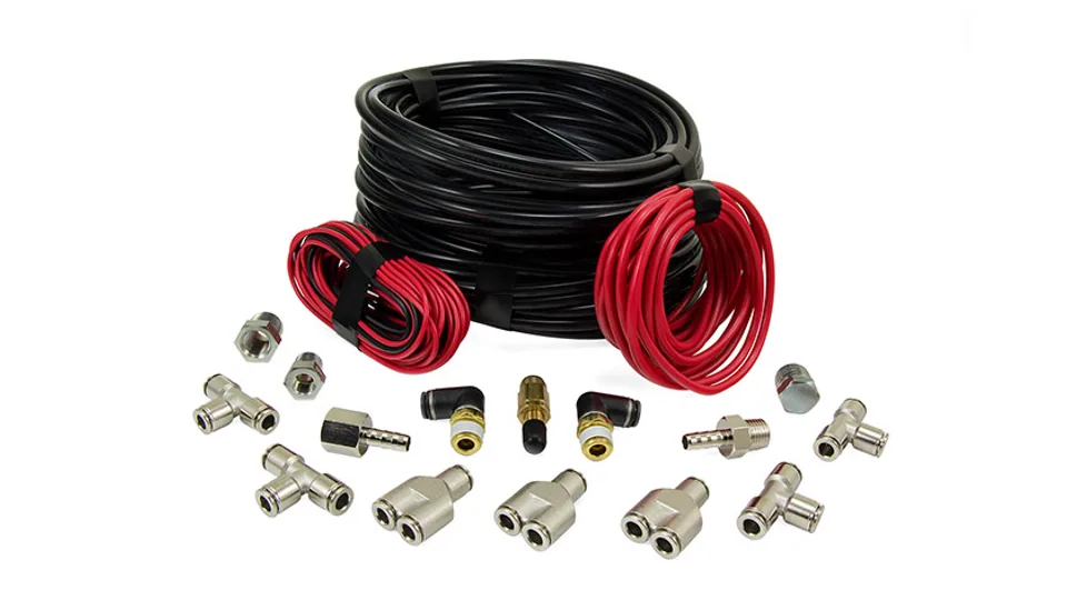 Air Lift 4-Way Manual Control System 100% Duty 1/4in Line 4 Gal. Tank. 27666 3 of 4
