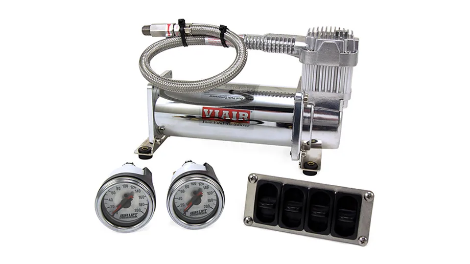 Air Lift 4-Way Manual Control System 100% Duty 1/4in Line 4 Gal. Tank. 27666 4 of 4
