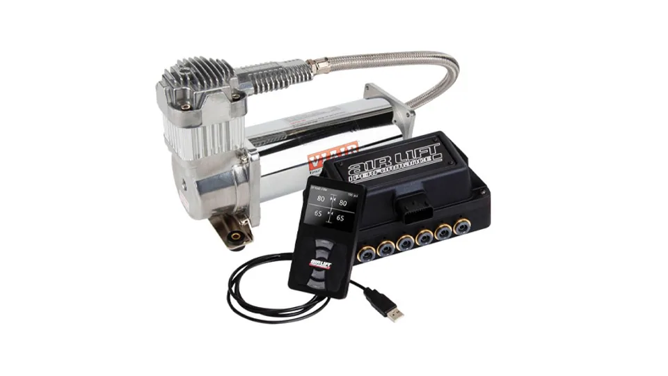 Air Lift Performance 3H (1/4 Air Line 2.5 Gal  Raw Aluminum Tank VIAIR 444C Comp) 27691 2 of 5