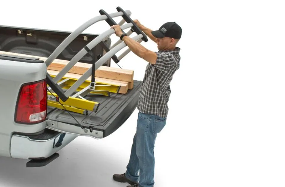 AMP Research 2004-2018 Ford F-150 Standard Bed BEDXTENDER HD MAX U-SHAPE DESIGN - Silver 74813-00A 3 of 4