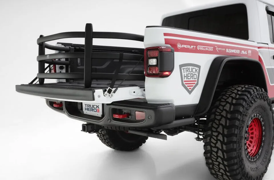 AMP Research 2020-2022 Jeep Gladiator Bedxtender HD Sport - Black 74833-01A 2 of 4